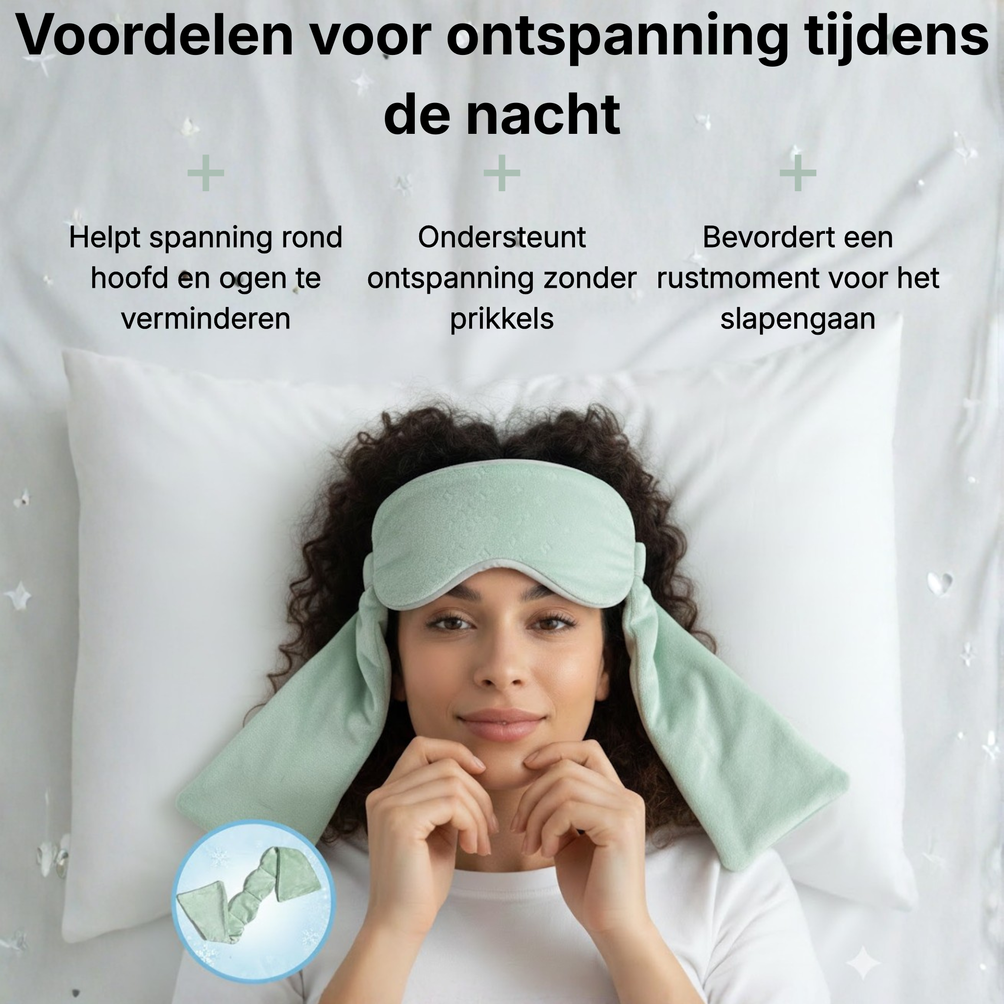 Restfield | Verkoelend Verzwaard Slaapmasker – Lichtblokkerend & Zacht