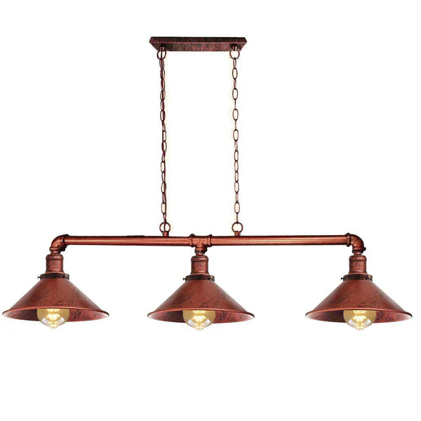 Plafondlamp Industrieel Steampunk Metaal Zwart 3-Lichts E27 Vintage Eetkamer Keuken