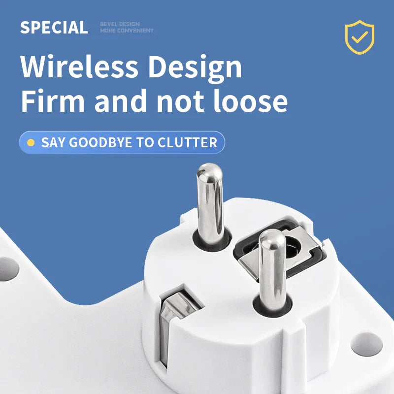 Meervoudige stekkerdoos met USB en USB-C, schakelaar en overspanningsbeveiliging | Restfield