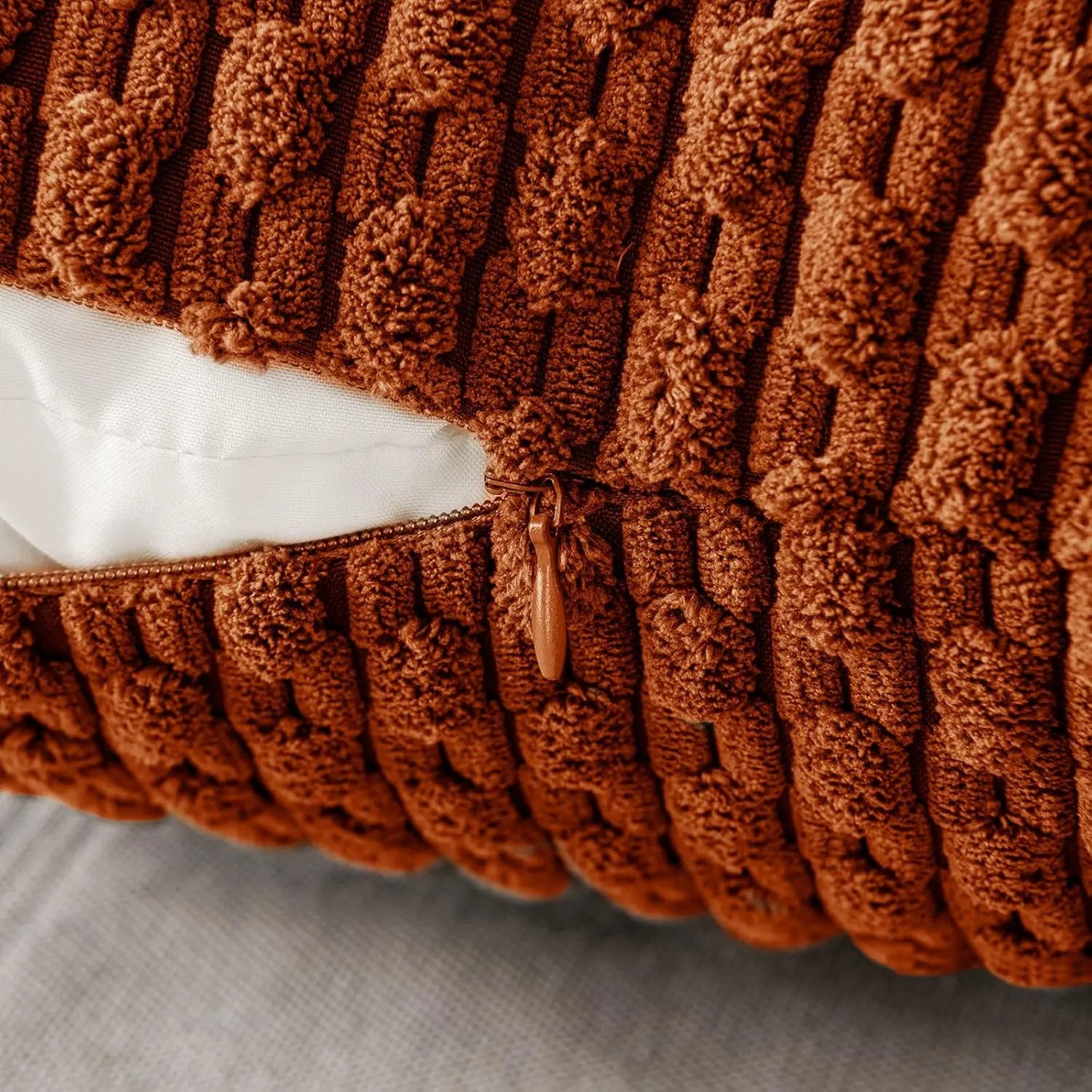 Ribfluwelen Sierkussen Geribbeld 45x45cm Voor Bank En Bed | Restfield