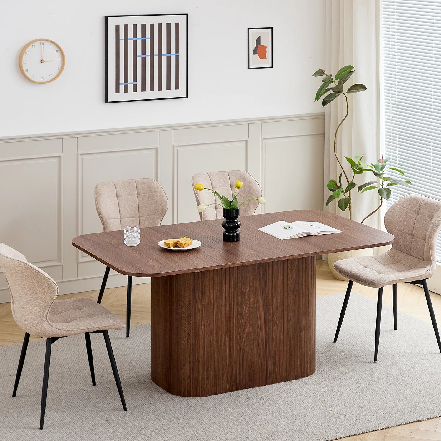 Eettafel Massief Hout Scandinavisch 160x90 Rechthoek 4-6 Personen | Restfield