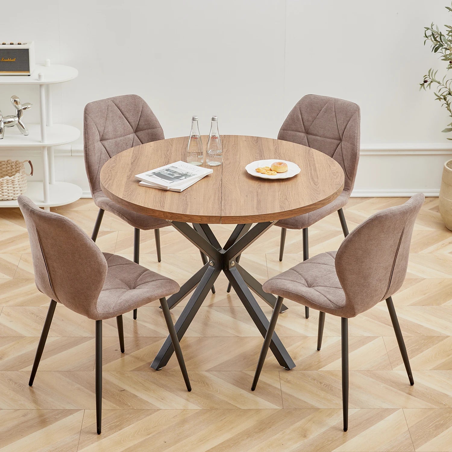 Ronde Eettafel 100cm Hout Modern Scandinavisch 4 Personen | Restfield