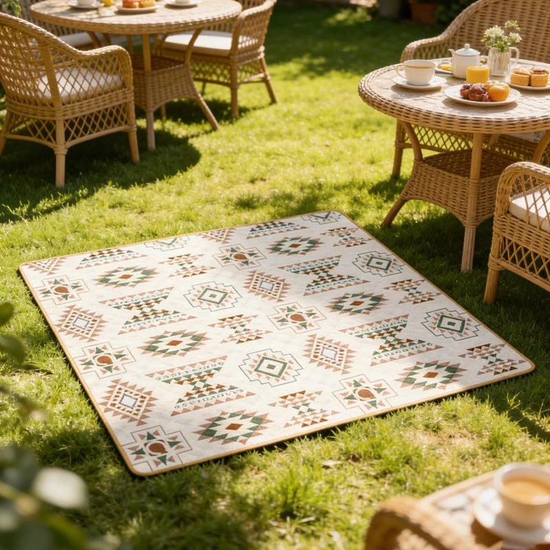 Buitenkleed Picknickmat Oxford 200x300 cm Bohemian Print Oprolbaar Campingmat Grasmat | Restfield