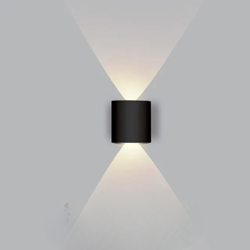 Waterdichte led buitenwandlamp met modern aluminium design en up & downlight | Restfield