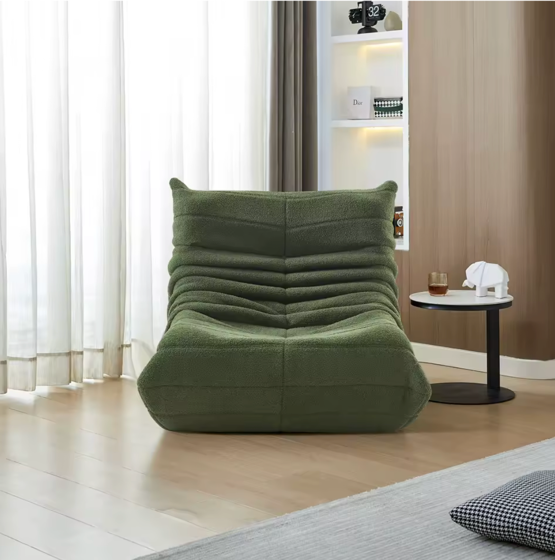 Zitzakbank Fluweel Lounge Stoel Vloerstoel Met Rugleuning Traagschuim Relax | Restfield