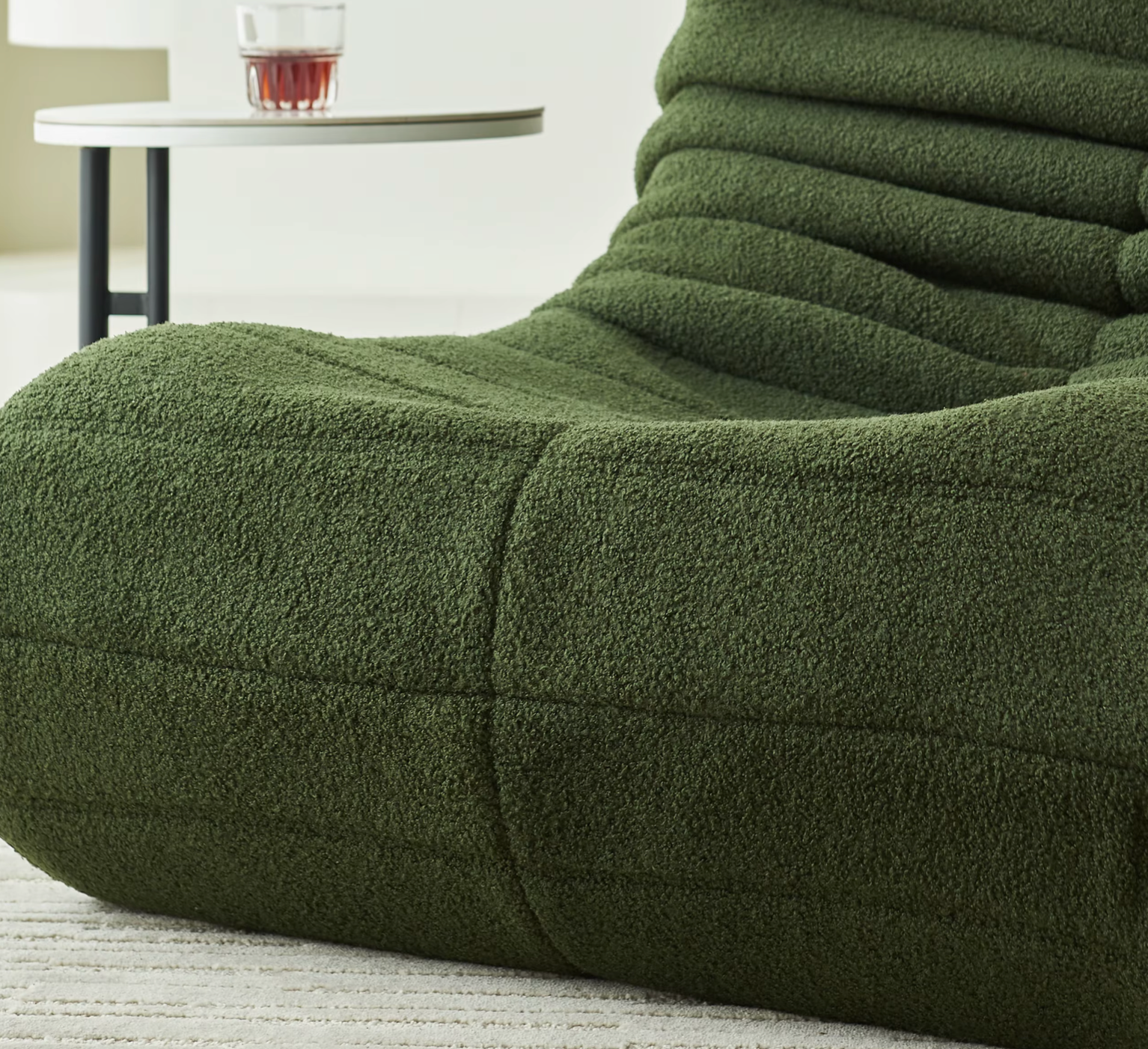 Zitzakbank Fluweel Lounge Stoel Vloerstoel Met Rugleuning Traagschuim Relax | Restfield