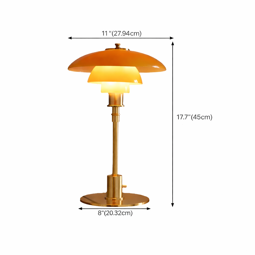 Scandinavische glazen tafellamp met warm licht en minimalistisch design | Restfield