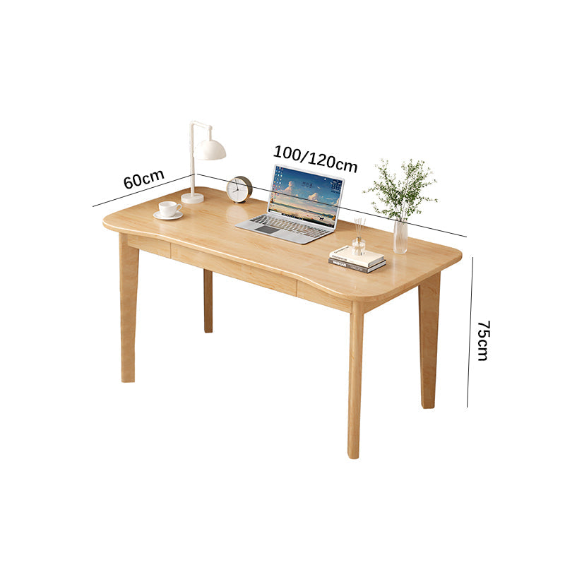 Massief Rubberhouten Bureau met 2 Lades – Compact Studie en Thuiswerk Bureau 100 of 120 cm | Restfield