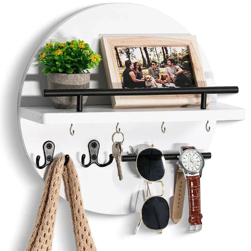 Houten Sleutelhouder voor Wand – Stijlvolle en Praktische Sleutelorganisatie | Resftfield