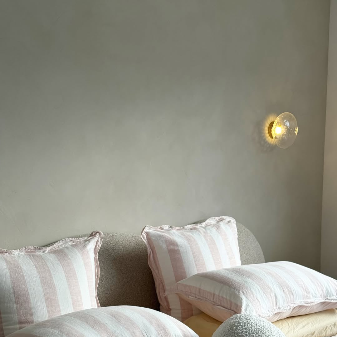 Wandlamp Glas Rond Scandinavisch LED 5W Zwart Goud 20cm Design | Restfield