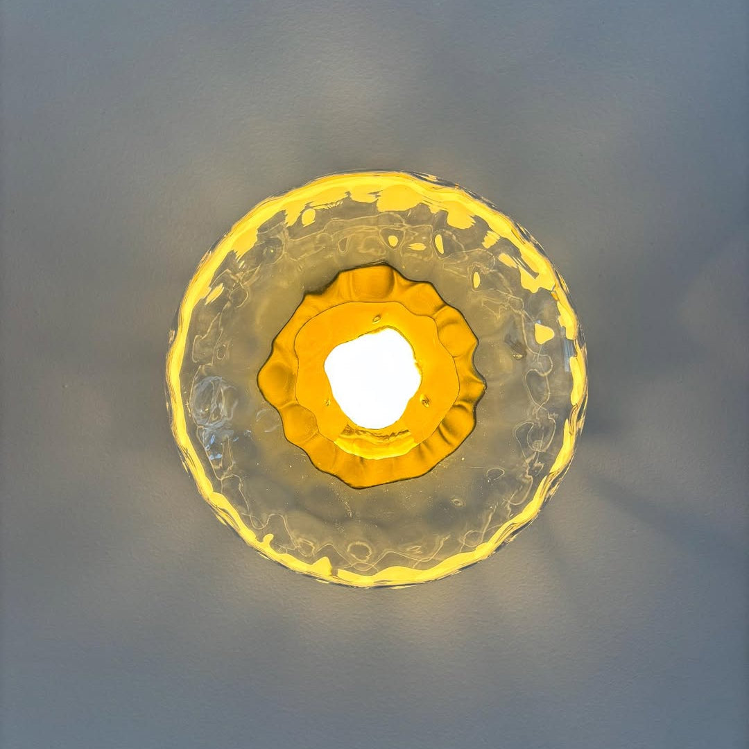 Wandlamp Glas Rond Scandinavisch LED 5W Zwart Goud 20cm Design | Restfield