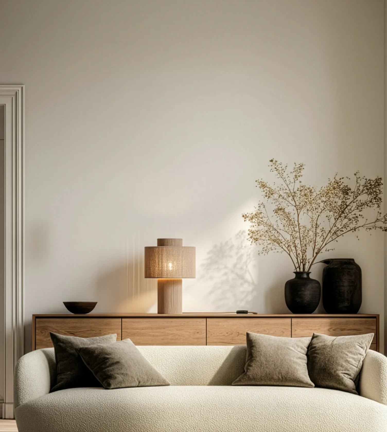 Hanglamp Gevlochten Katoen Natuurlijk Design 25cm Boho Sfeerverlichting | Restfield