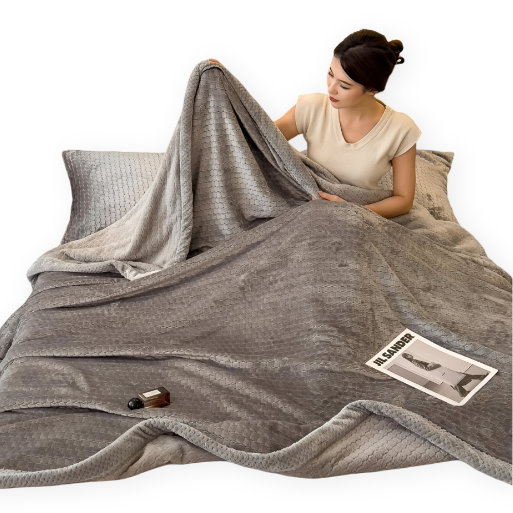 Fleece Deken Plaid Zacht Warm Patchwork Winter 300-350g M2 | Restfield