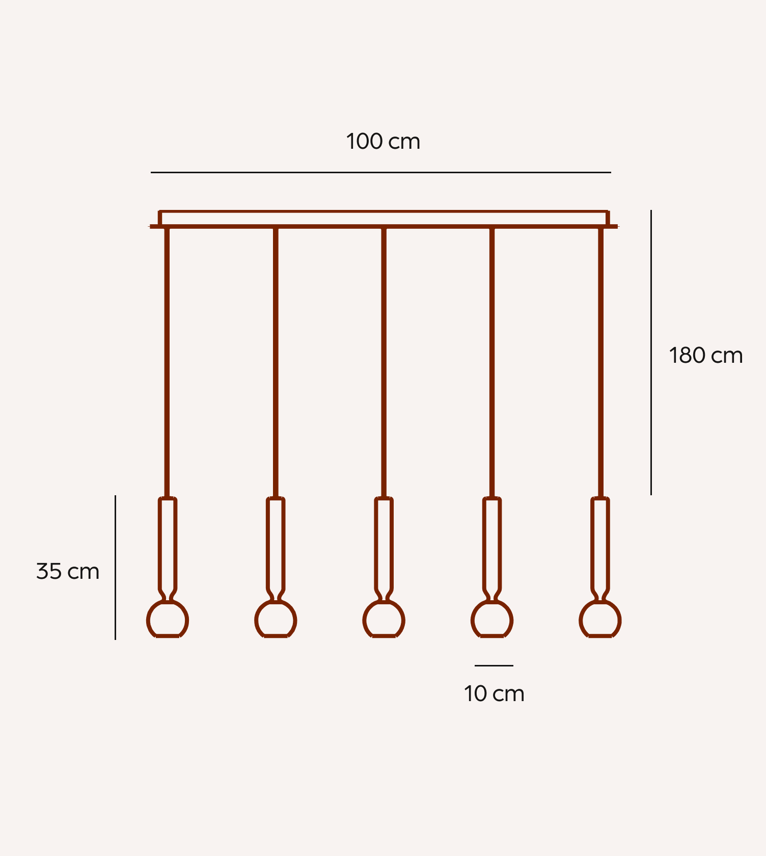 Hanglamp LED Zwart Chroom 100cm Dimbaar Glas Modern Design