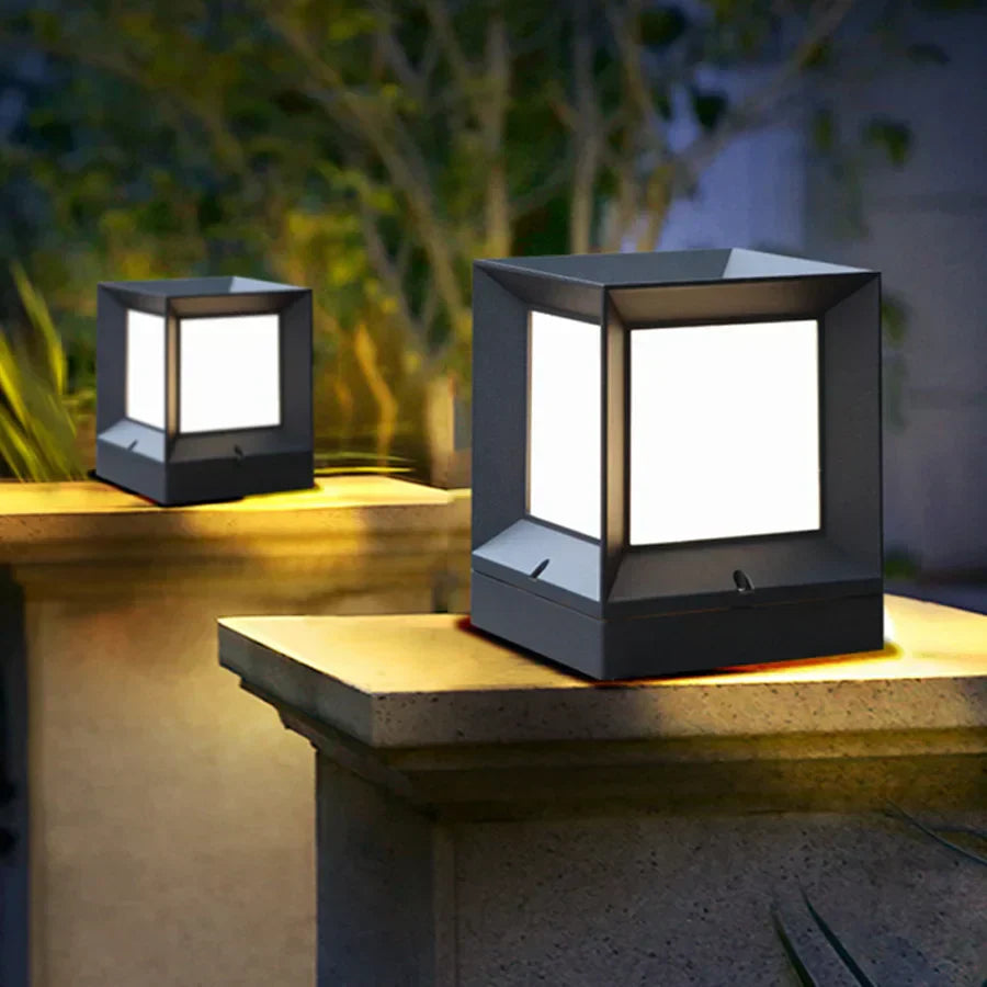 Buiten Staande Lamp Voor Oprit En Poort 12W LED Modern Zwart | Restfield