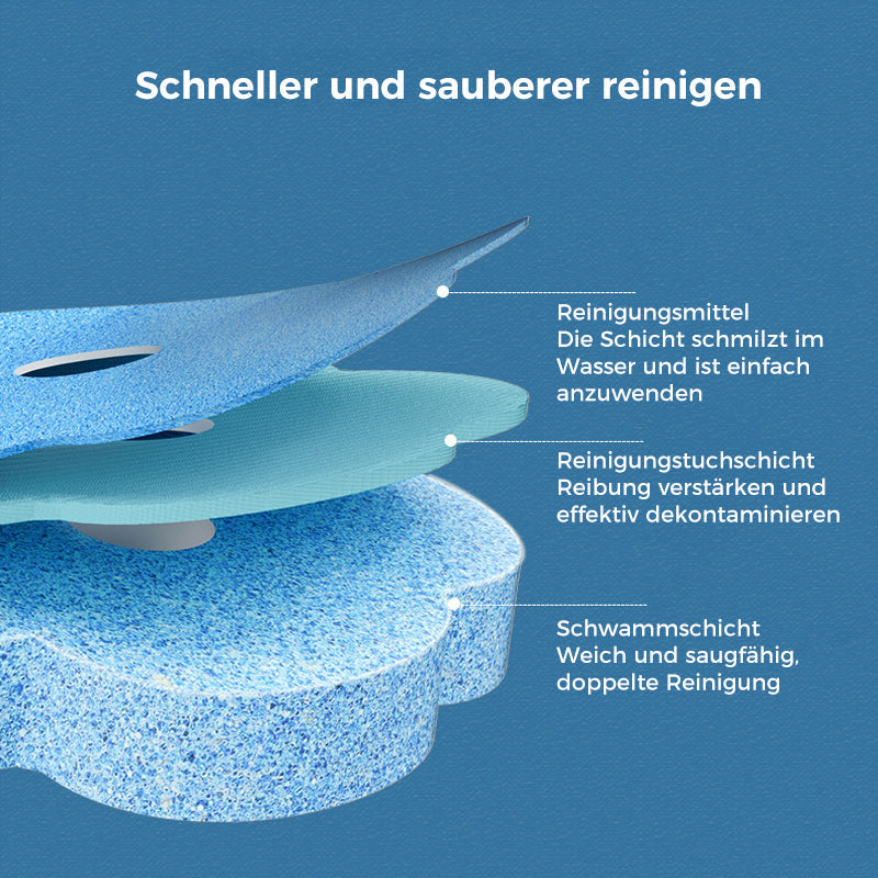 Toiletborstel met wegwerp schoonmaakkoppen en houder voor hygiënische toiletreiniging | Restfield