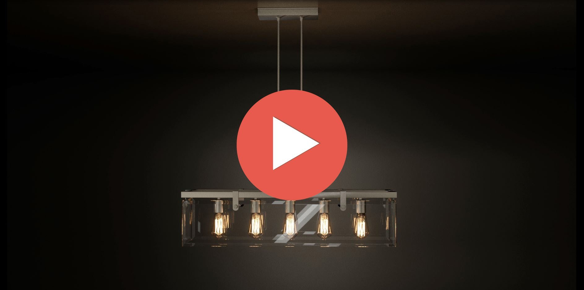 Hanglamp Rechthoekig Cube Glas Staal Nikkel 93cm Eetkamer Modern | Restfield