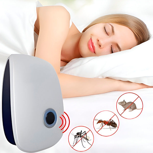 Ultrasone ongedierteverjager voor huis en kantoor met stekker en groot bereik tot 100 m² | Restfield