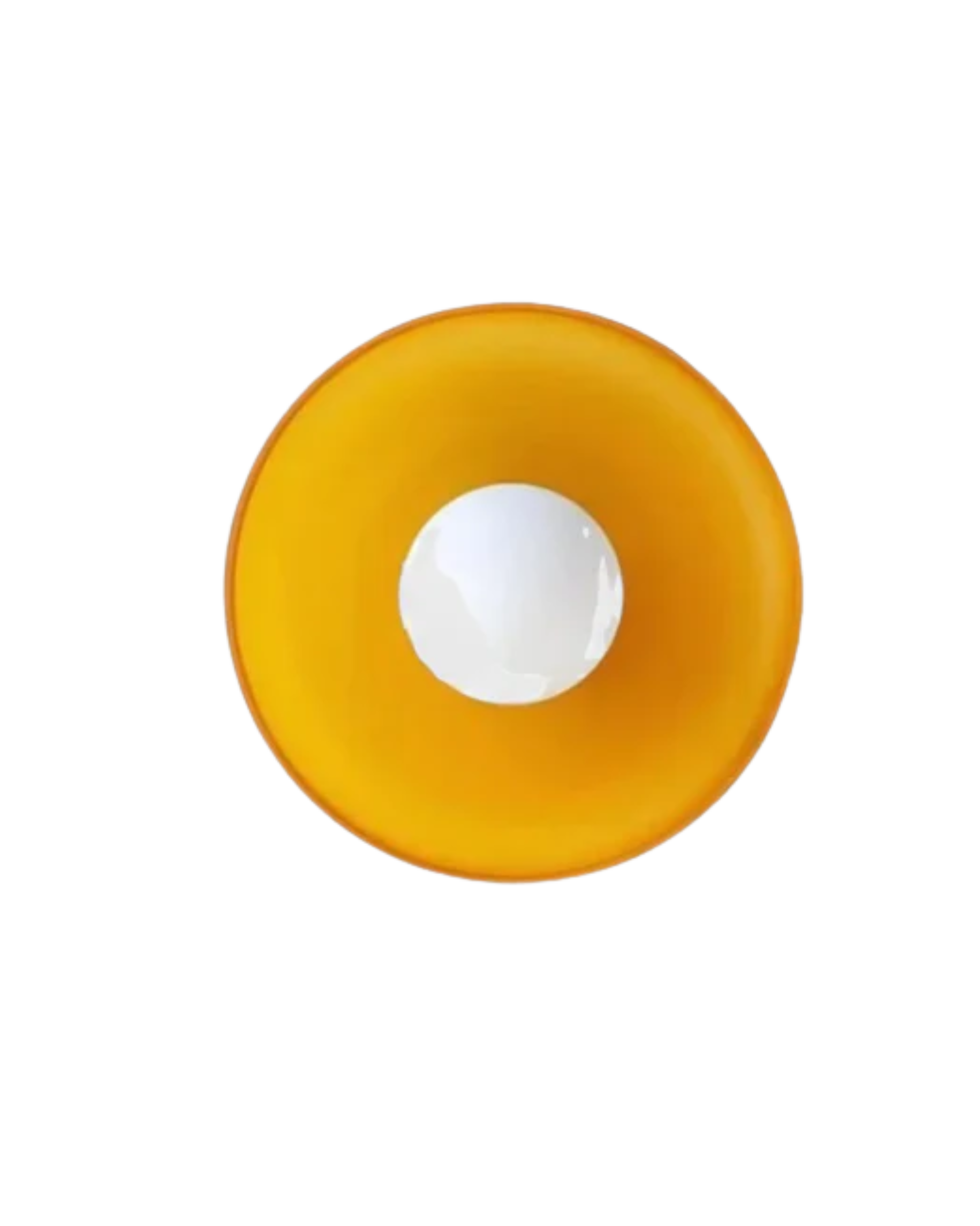 Moderne ronde plafondlamp van glas en ijzer – minimalistische designlamp voor woonkamer en slaapkamer met warme lichtkleur | Restfield