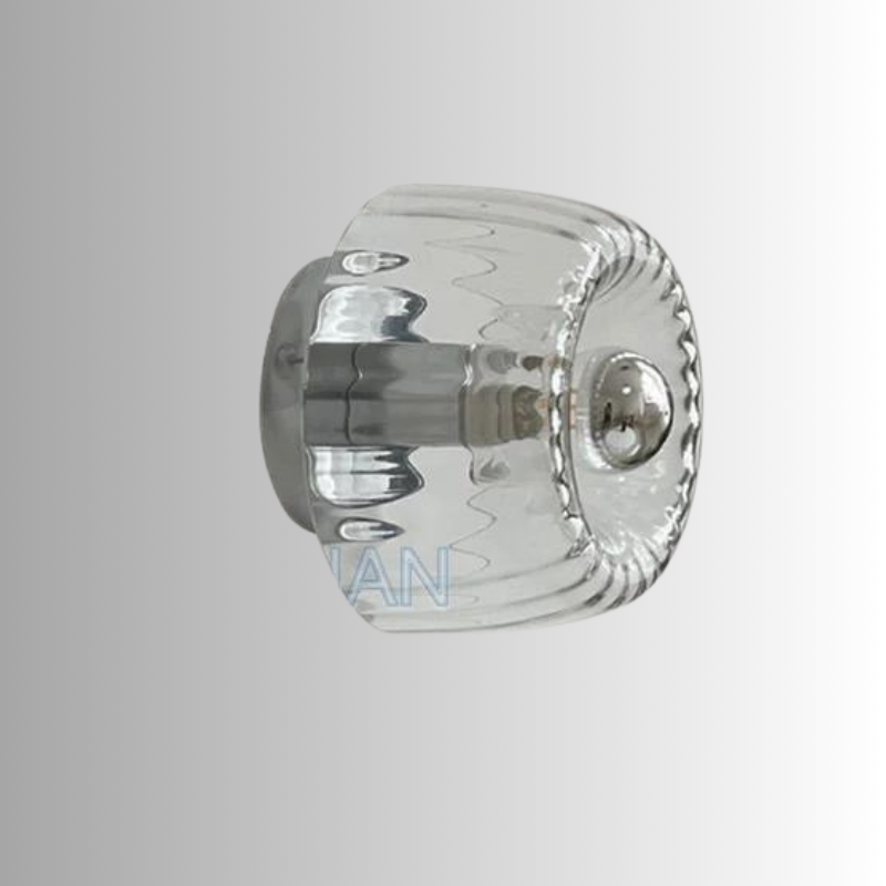 Applique Murale Verre Scandinave Bauhaus Métal E14 Salon Couloir Escalier Moderne | Restfield