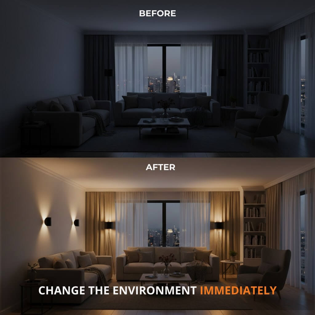 Wandlamp Up Down LED Binnen Aluminium Zwart Wit G4 | Restfield