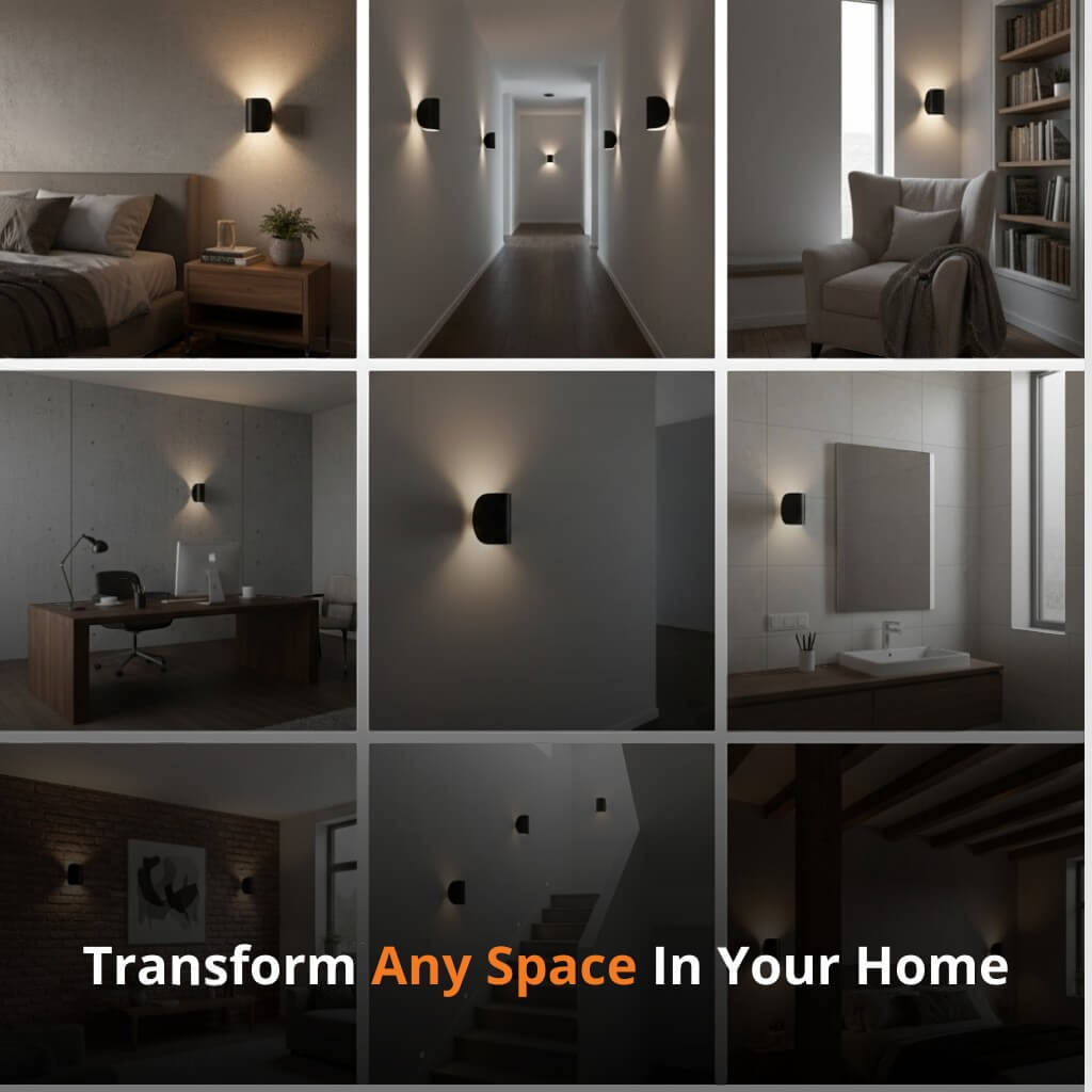 Wandlamp Up Down LED Binnen Aluminium Zwart Wit G4 | Restfield