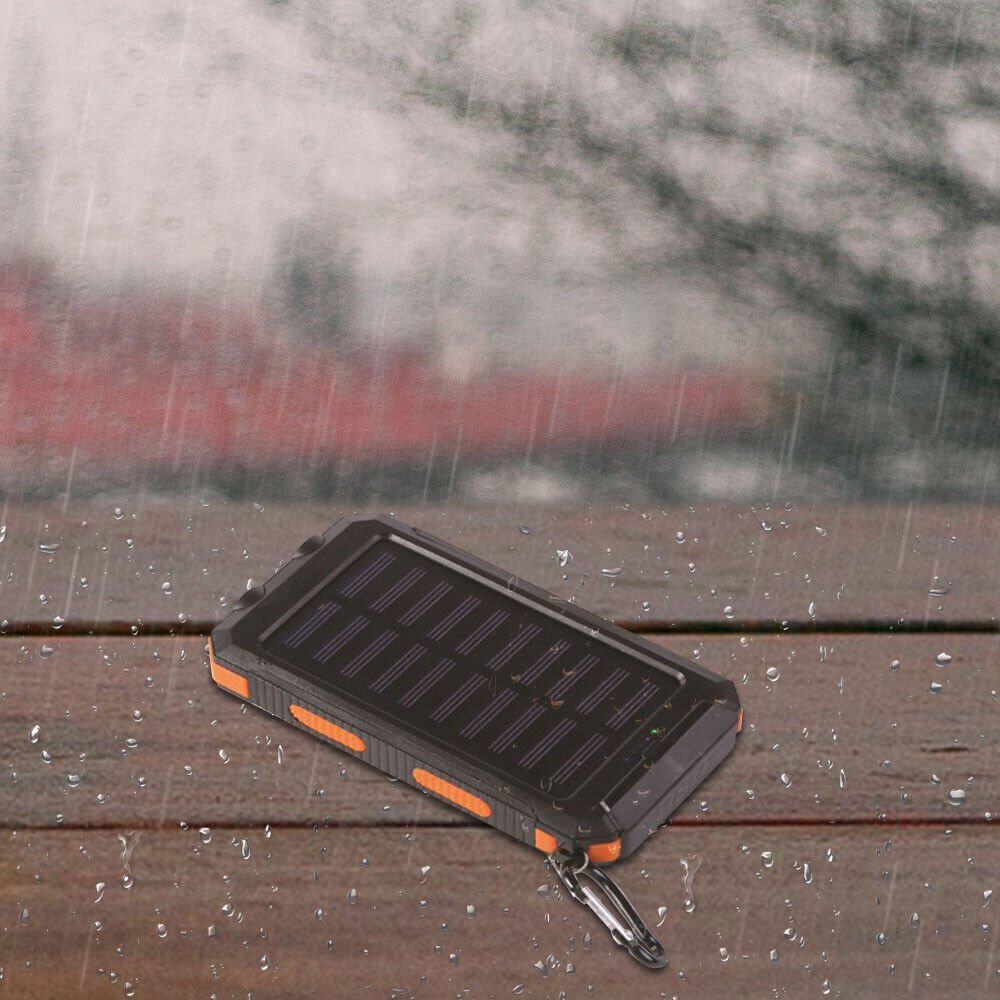 Zonnepanelen Powerbank 10000 mAh Met Waterdichte Behuizing Voor Outdoor Gebruik | Restfield