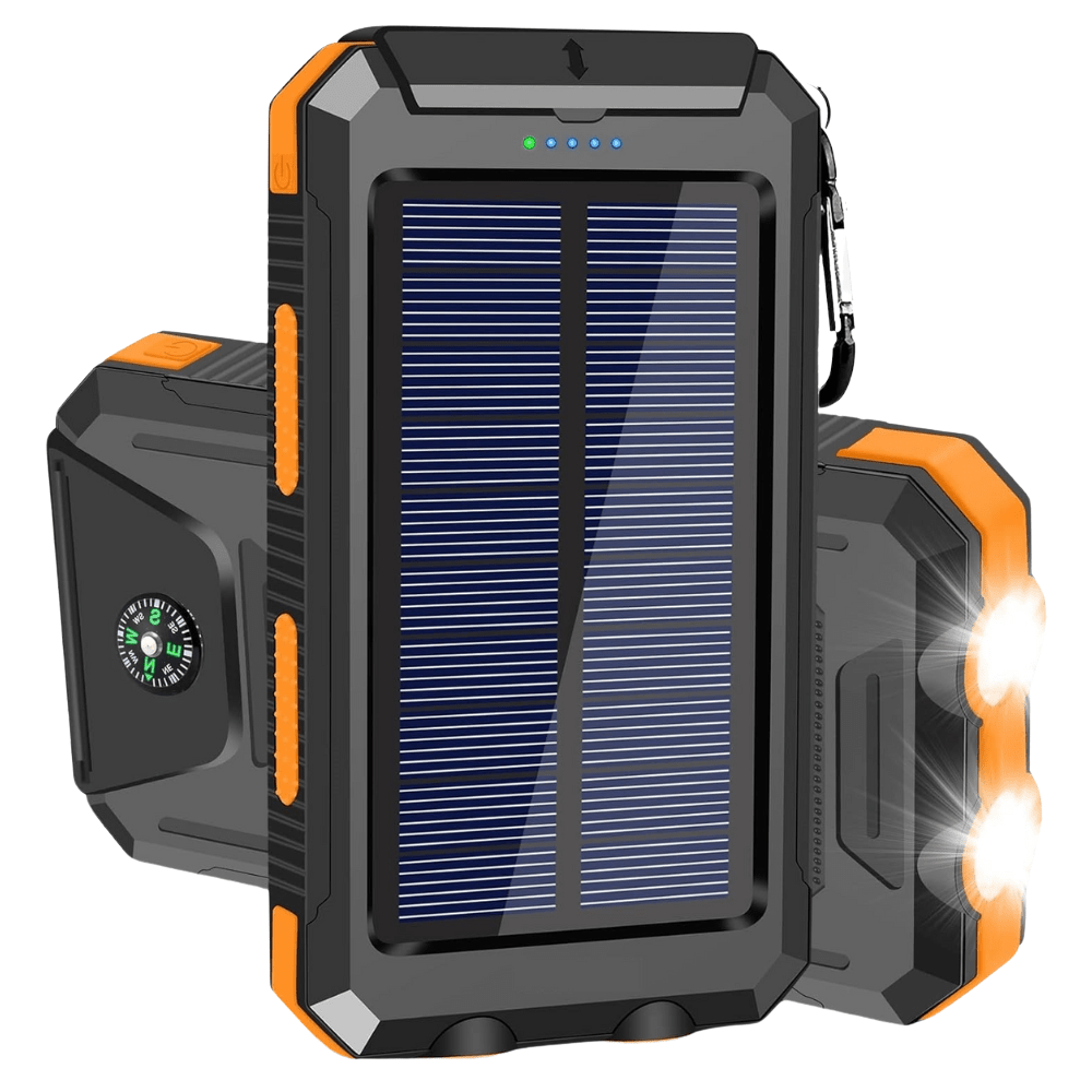 Zonnepanelen Powerbank 10000 mAh Met Waterdichte Behuizing Voor Outdoor Gebruik | Restfield