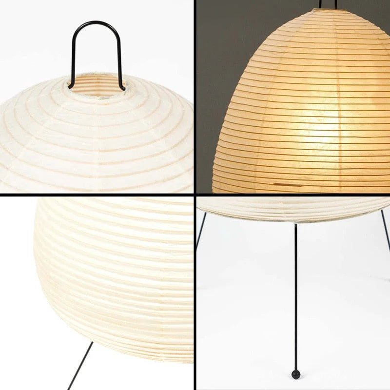 Japanse Vloerlamp Rijstpapier Minimalistisch Design E27 47cm Wit | Restfield