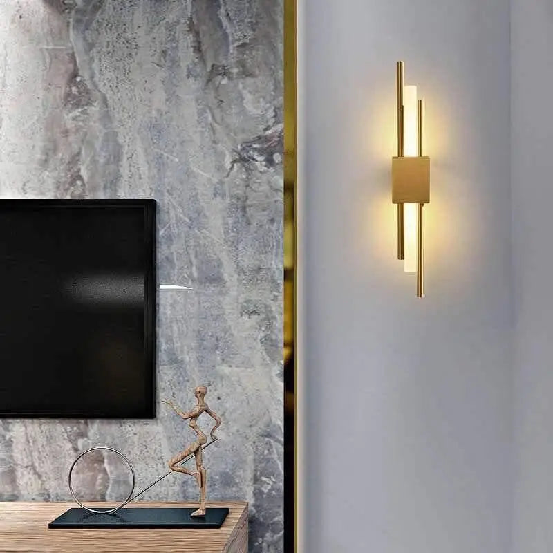 Wandlamp Goud Design Aluminium LED G4 15W Modern Woonkamer Slaapkamer Hal Luxe | Restfield