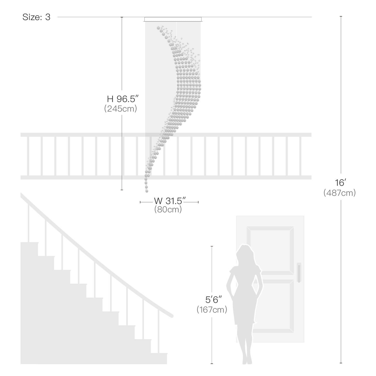 Kristallen Kroonluchter Regendruppel Spiraal K9 Kristal Chroom GU10 Trap Entreehal Luxe | Restfield