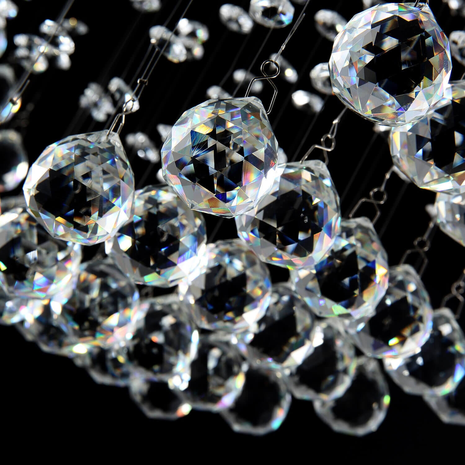 Kristallen Kroonluchter Regendruppel Spiraal K9 Kristal Chroom GU10 Trap Entreehal Luxe | Restfield