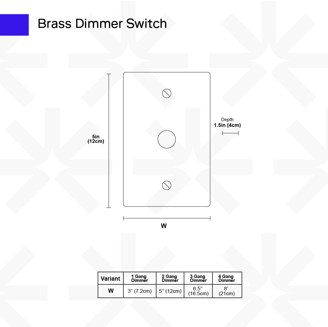 Luxuriöser Messing Dimmer Schalter mit Drehknopf und Zeitlosem Design | Restfield