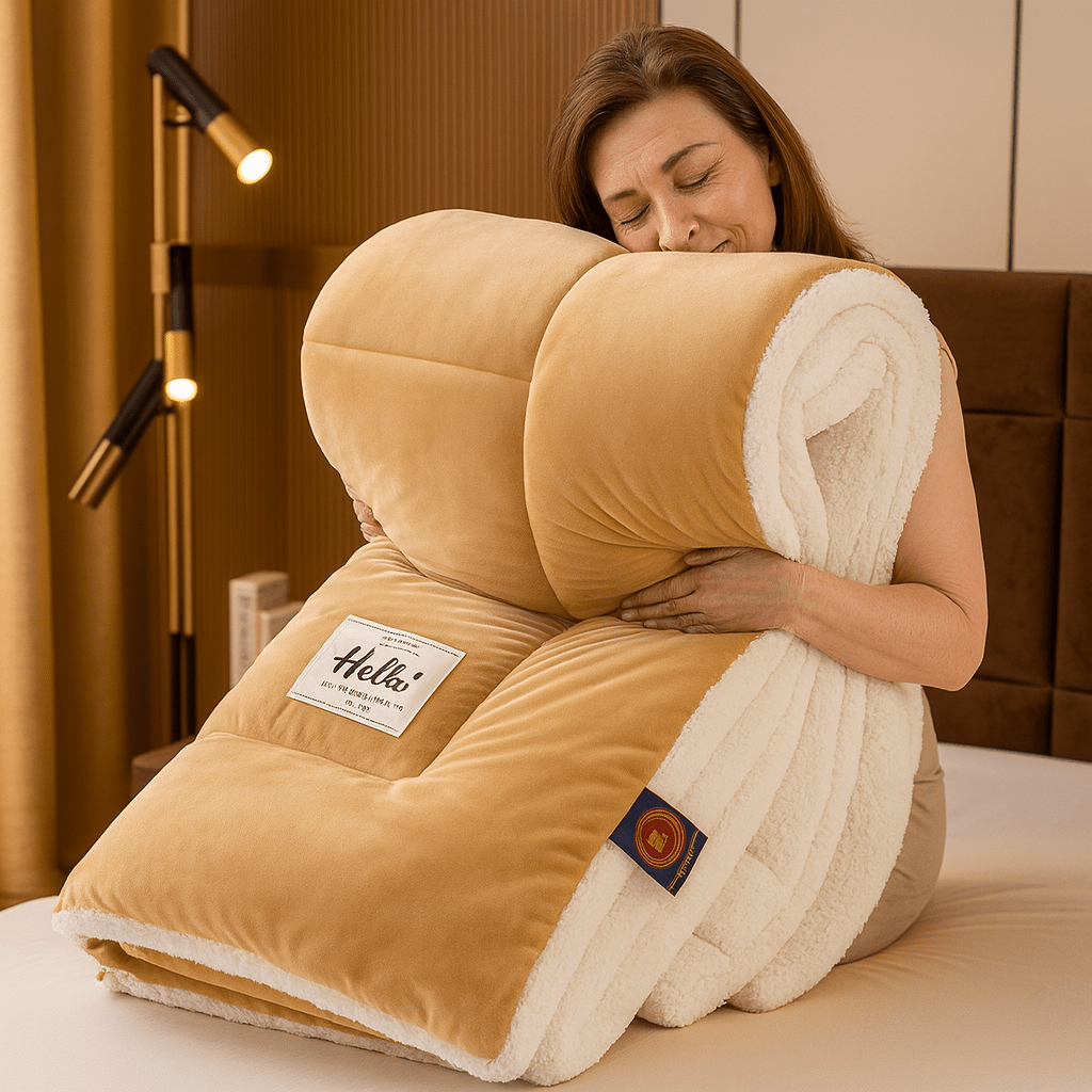 Sherpa Dekbed Omkeerbaar Zacht Fluffy Warmte Tweezijdig Alle Seizoenen Polyester | Restfield