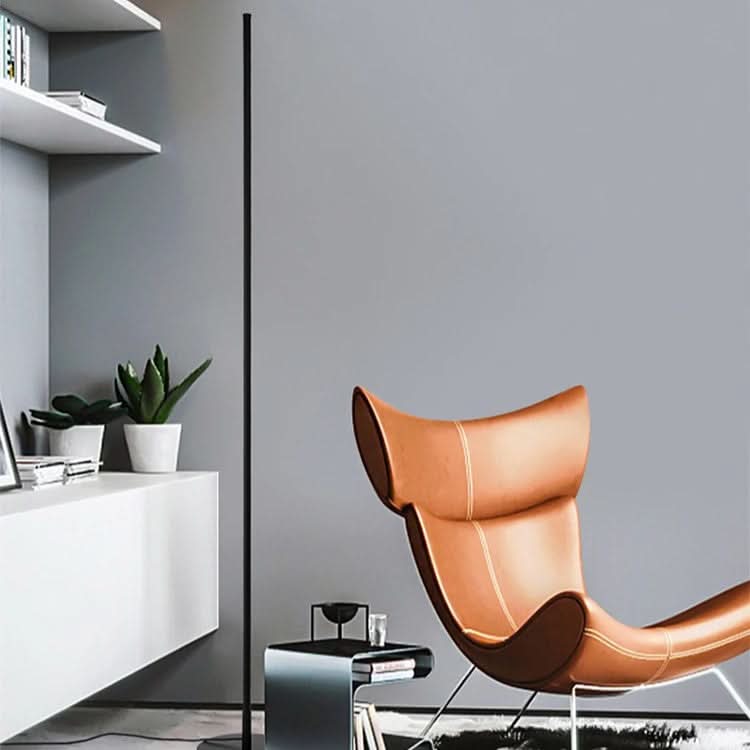 LED Vloerlamp Modern Minimalistisch Slank 140cm Metaal Zwart Warm Wit 20W Staande Lamp Woonkamer | Restfield