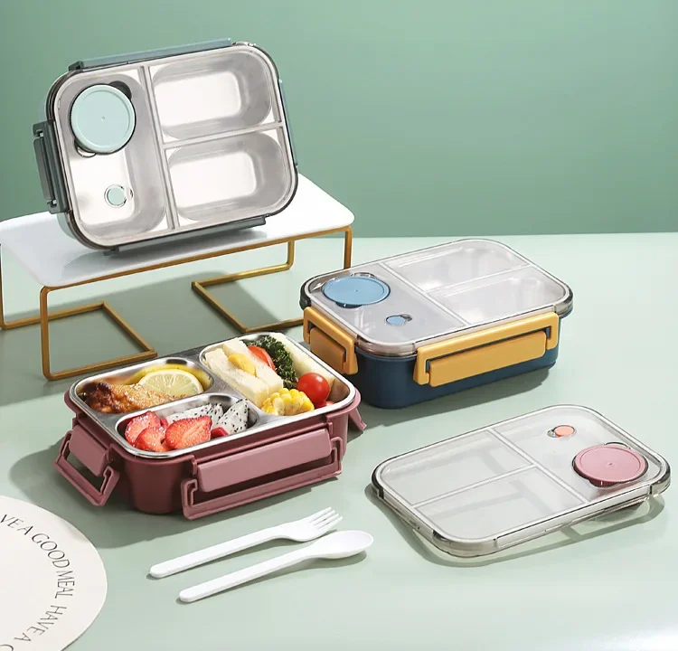 Roestvrijstalen Geïsoleerde Lunchbox Met Compartimenten En Lekvrije Deksel Voor Warme En Koude Maaltijden Onderweg | Restfield