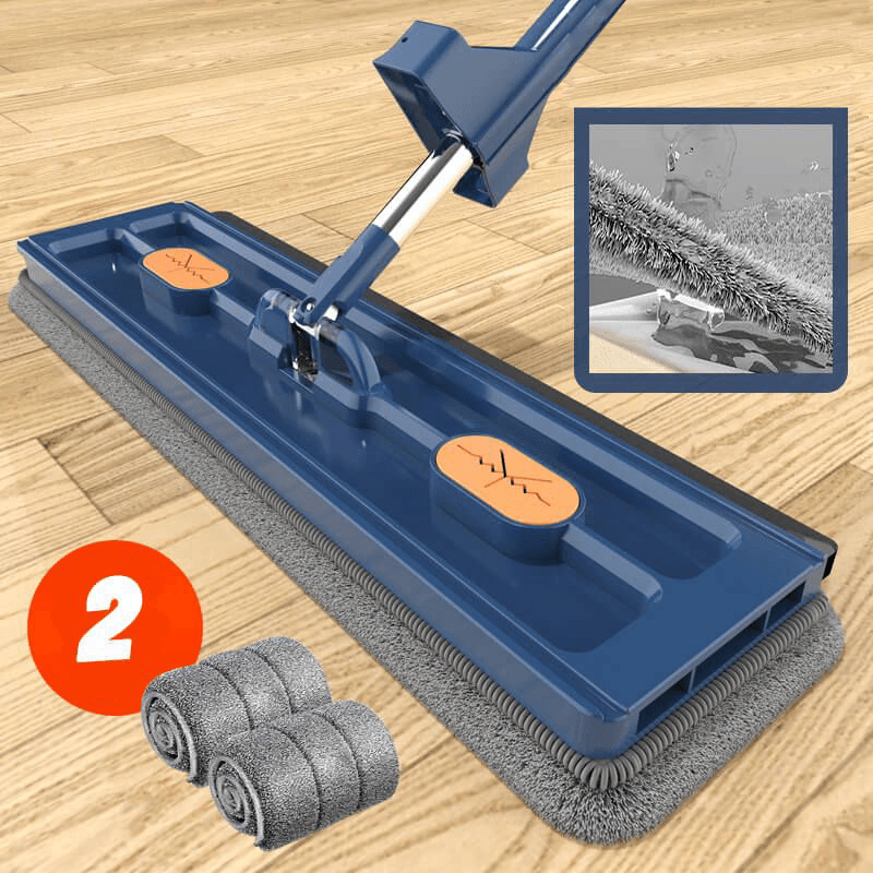 360° Flat Mop met Microvezel & Verstelbare Steel – Streeploos Schoonmaken | Restfield
