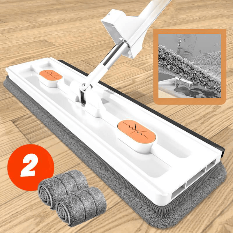 360° Flat Mop met Microvezel & Verstelbare Steel – Streeploos Schoonmaken | Restfield