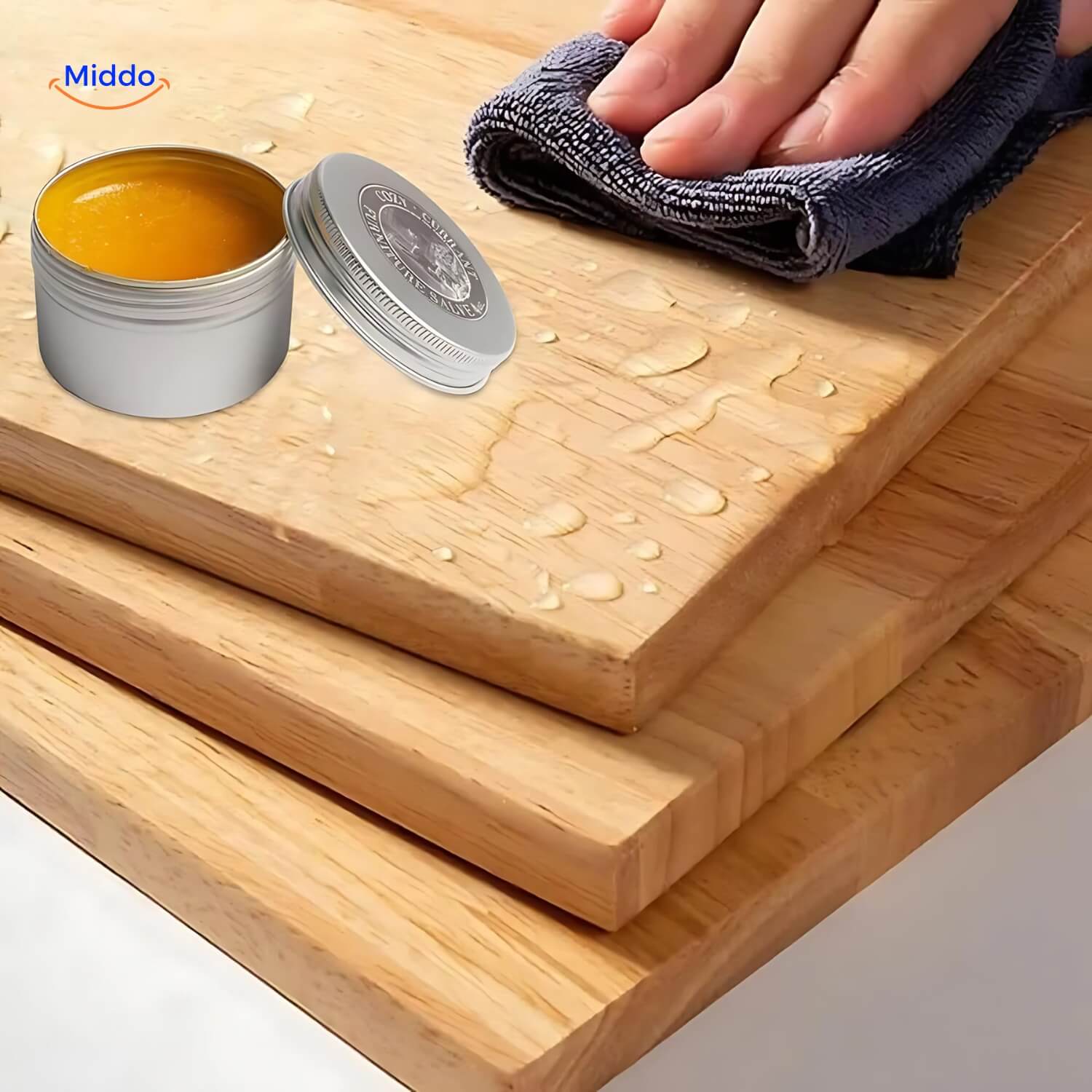 Leer en Hout Herstelbalsem met Krasverwijderaar en Applicatieborstel | Restfield