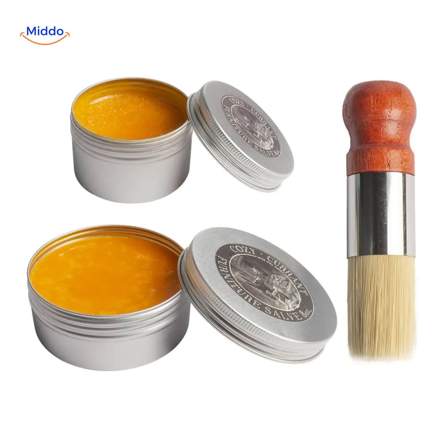 Leer en Hout Herstelbalsem met Krasverwijderaar en Applicatieborstel | Restfield