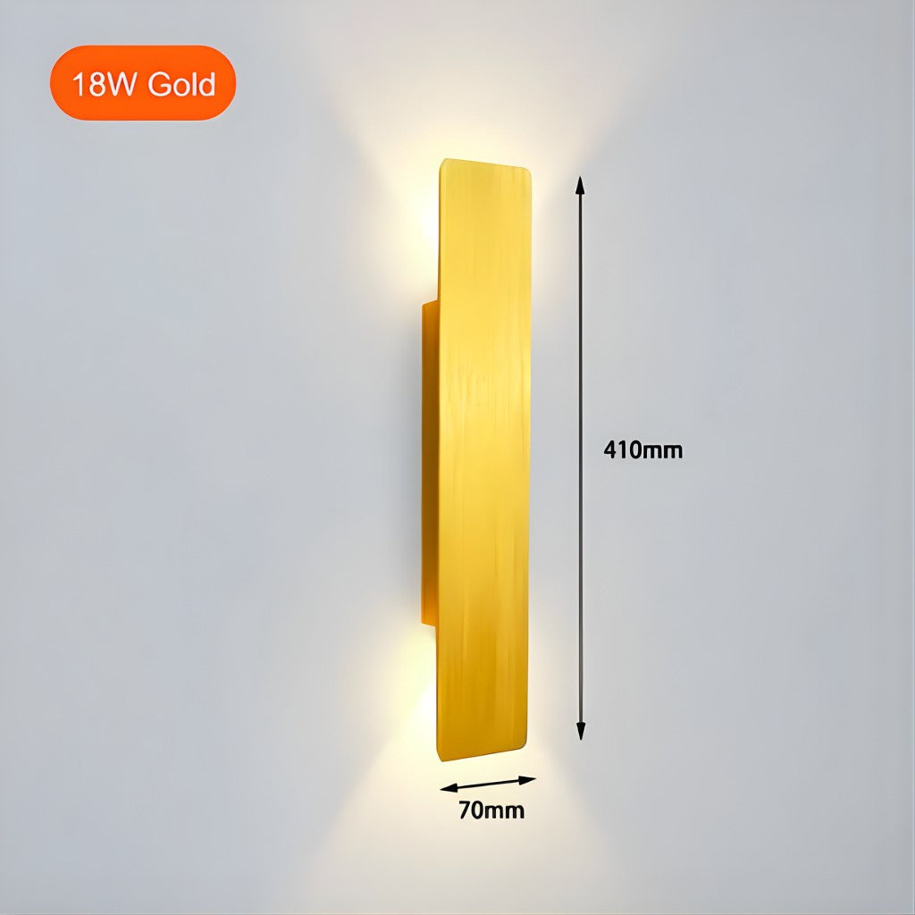 Gouden Buiten Wandlamp LED Waterdicht Aluminium Gevelverlichting Modern | Restfield