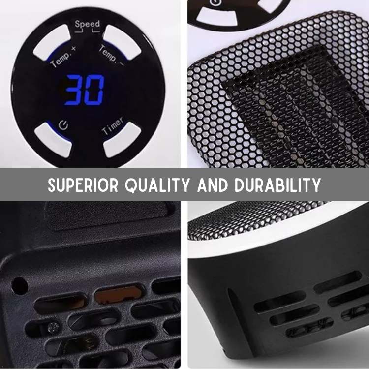 Compacte keramische elektrische heater voor snelle ruimteverwarming tot 32 m² | Restfield