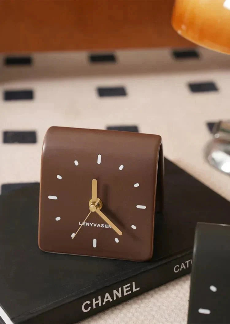 Keramische Bureauklok Met Stil Quartz Uurwerk Voor Bureau En Nachtkastje | Restfield