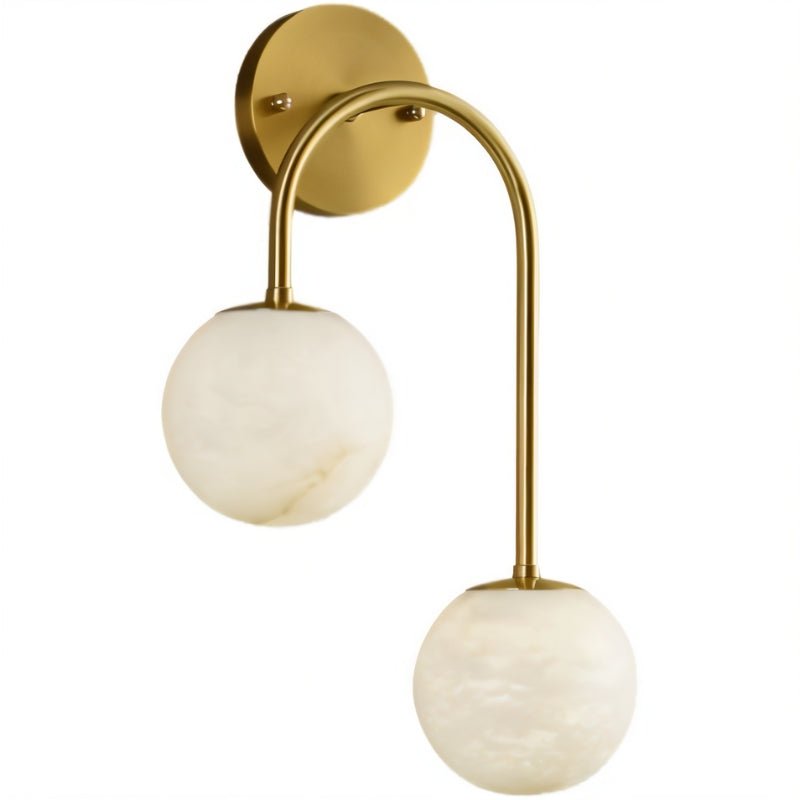 Alabaster Hanglamp Van Natuursteen Met Zachte Warme Gloed En Sculpturaal Design | Restfield