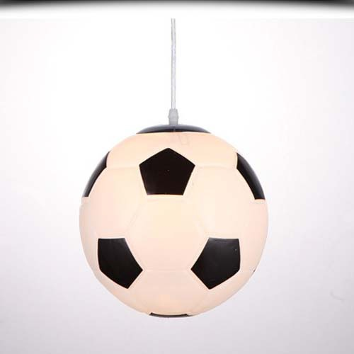 Kinderkamer Plafondlamp Voetbal Basketbal LED 30cm Glas Design | Restfield