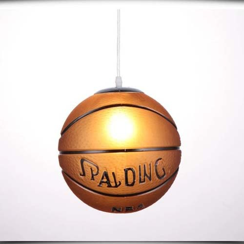 Kinderkamer Plafondlamp Voetbal Basketbal LED 30cm Glas Design | Restfield