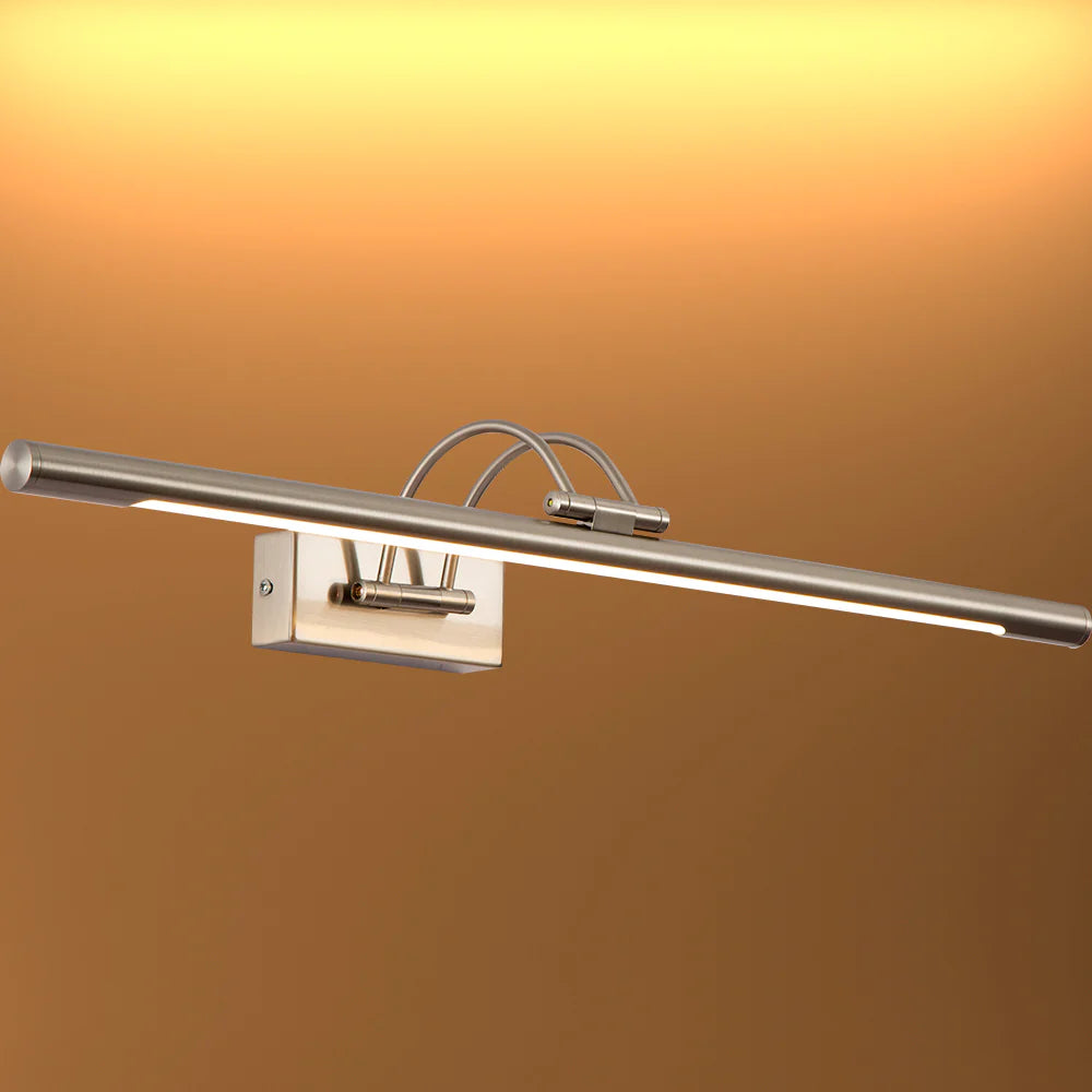 Spiegellamp LED Warm Wit 3000K 8W 64cm Goud Nikkel Messing Chroom Schilderijlamp Wandlamp