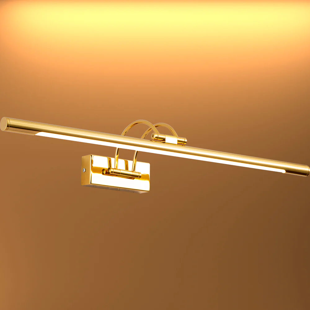 Spiegellamp LED Warm Wit 3000K 8W 64cm Goud Nikkel Messing Chroom Schilderijlamp Wandlamp