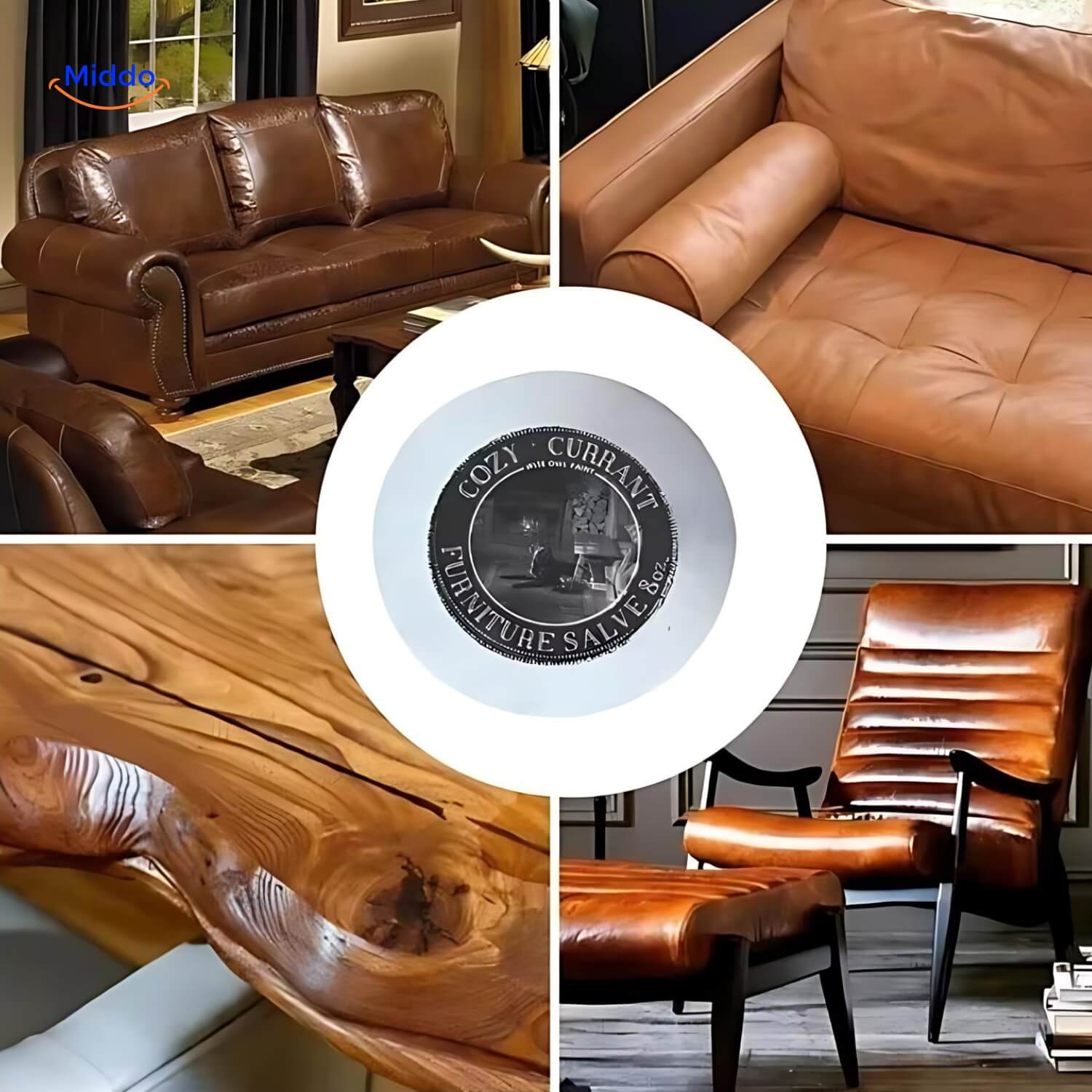 Leer en Hout Herstelbalsem met Krasverwijderaar en Applicatieborstel | Restfield