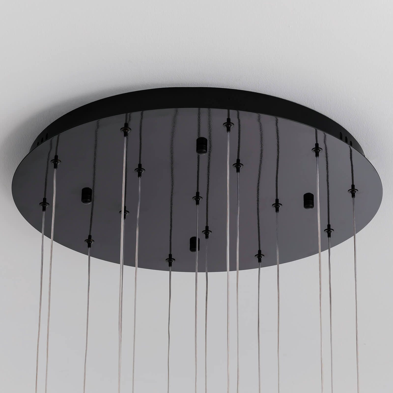 Kristallen Trap Kroonluchter Zwart K9 Crystal 300cm LED Modern Hoog Plafond